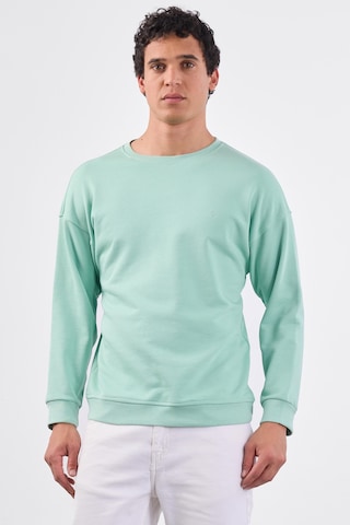Dufy Mint Yeşili Bisiklet Yaka Regular Fit Erkek Sweatshirt Mint Yeşili