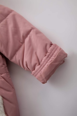 Defacto Kız Bebek Su Geçirmez Polar Astarlı Kapüşonlu Mont Atkı 2'li Takım A2452A523AUBR138 - Bordo