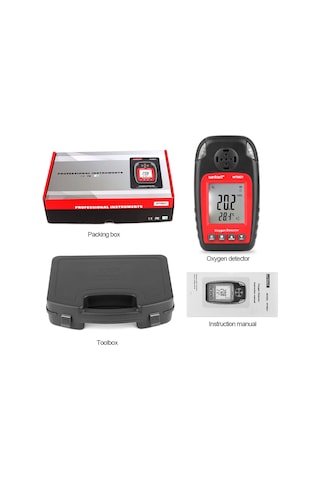 Wintact Wt8821 Profesyonel Oksijen Dedektörü Gaz Analiz Cihazı