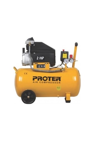 Proter 2 Hp 8 Bar 50 LT Yağlı Hava Kompresörü