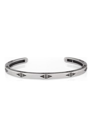 Frnch Frnch Erkek Handmade Desenli Kelepçe Bileklik Frj11095-1195-A Beyaz