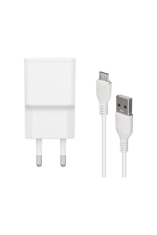 Adaptör Weko Wk-21434 S6 2.1 Amper Şarj Başlık Adaptörü + Mıcro Usb Kablo