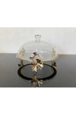 Atabey Home Kelebek Standlı Şık Görünümlü Sunumluk/kek Fanusu/pasta Servisi/ Paşabahçe 95198