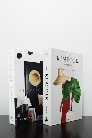 2'li Dekoratif Kitap Kutu Görünümlü Simplecity & Kinfolk Garden Temalı