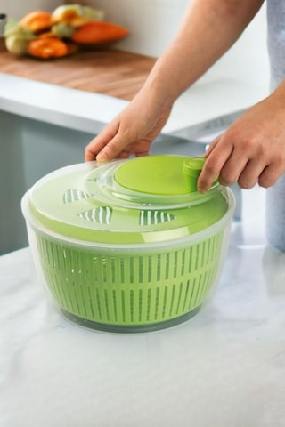 Melkan Home Salata Kurutucu Sebze Kurutucu 5 Litre Geniş Hacimli Salata Kurutucu Yeşil Genel