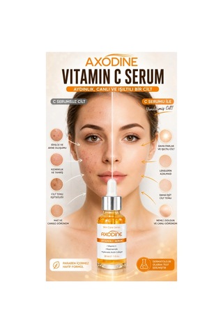 Axodine C Vitamini Aydınlatıcı ve Ton Eşitleyici Bakım Serumu 30 ML