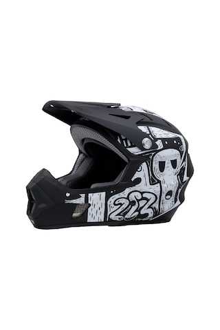 Raptor Gravity Fullface L 59-60cm Street Noir Bisiklet Kaskı Siyah