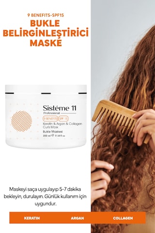 Sisteme 11 Bukle Belirginleştirici Saç Maskesi 350 Ml