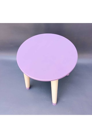 Na Neşeli Ahşap Mor Ahşap Çocuk Taburesi.çocuk Sandalyesi.çalışma Masası Taburesi.renkli Tabure.çocuk Odası Mor