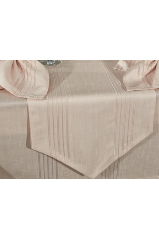 Corvver 26 Parça Dertsiz Masa Örtüsü Takımı Bej Bej