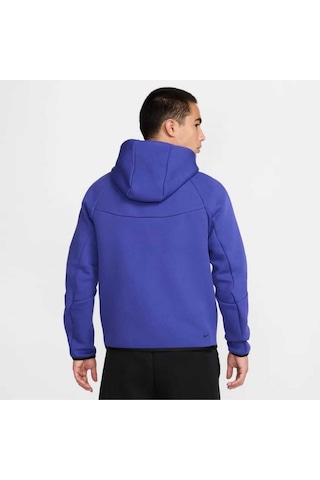 Tech Fleece Fz Windrunner Hoodie Erkek Sweatshirt Blue Sportswear Mor