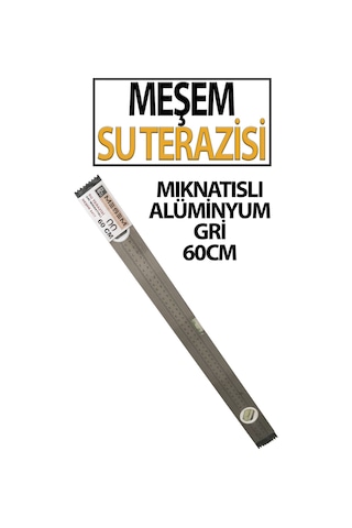 Gri Mıknatıslı Su Terazisi 60 Cm