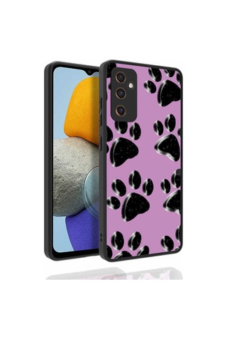 Samsung Uyumlu Galaxy M23 Kılıf Desenli Kamera Korumalı Parlak Zore Nora Kapak NO3