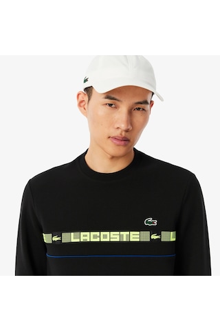 Lacoste Sh4767 Erkek Sweatshirt Siyah