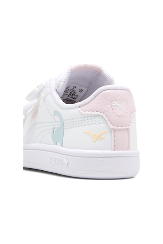 Puma Smash 3.0 Dino Çocuk Spor Ayakkabı Beyaz