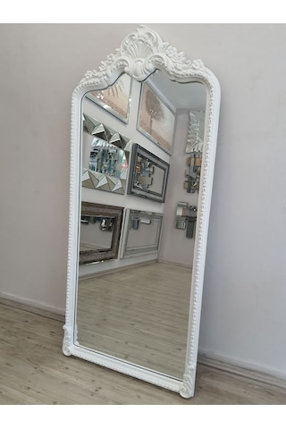 Ayna Denizi Princess Great White Model Beyaz Renk Dekoratif Boy Aynası