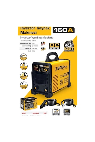 Sgs5156  Profesyonel 160 Amper İnvertör Kaynak Makinesi