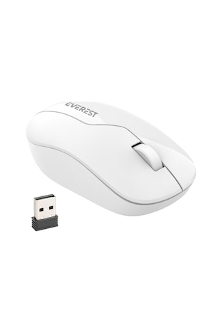 Everest Smw-973 Usb Beyaz 2.4ghz 1200dpi Kablosuz Opti K Mouse 5 Metre Menzi L 000104