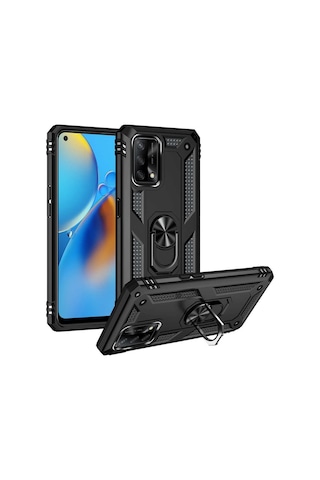 Oppo A74 Yüzüklü Standli Vega Kilif Ekran Koruyucu 510713489