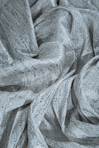 Venice Fon Perde Beyaz Gümüş 200x280 Beyaz