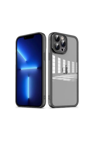 Apple Uyumlu iPhone 12 Pro Max Kamera Korumalı Transparan Zore Post Kapak