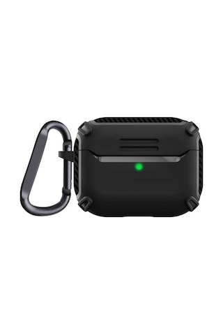 Apple AirPods Uyumlu Pro 2 Kılıf Zore Airbag 26 Silikon Siyah