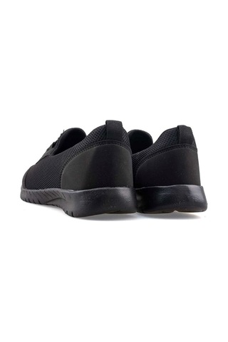 Tuğba Ortopedi 2024 Kadın Lastikli Hafif Rahat Sneaker Siyah