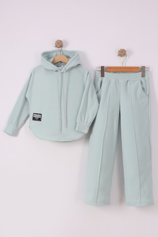 Monox Kız Çocuk Sim İpli Fitilli Polar Takım Yeşil