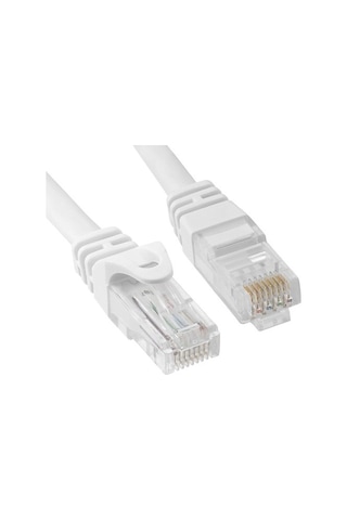 Cat6 Utp Patch Cord 2M Beyaz 24 Awg Fabrikasyon Uçlu