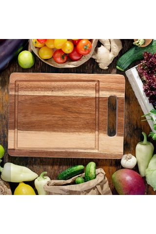 Suntek Magideal Meyve Peyniri Için Ahşap Doğrama Tahtası Asma Delikli