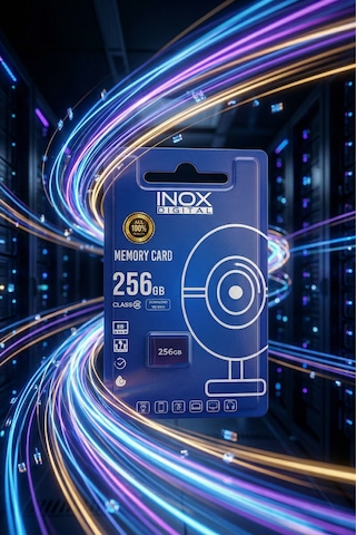 Inox 256 Gb Micro Sd Hafıza Kartı Class 10 Güvenlik Kamerası Uyumlu Sürekli Kayıt