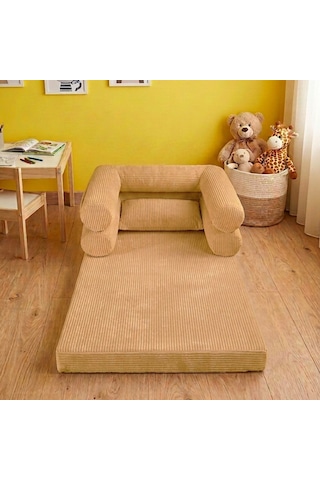 Miniwood Montessori Yatak Oyun Alanlı Bebek Yer Yatağı Sünger Çocuk Karyola 101 x 150 CM