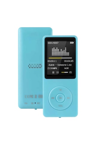 8gb Hafıza Kartlı Bluetoothlu Mp3 Çalar Fm Radio Dahili Hoparlör Ekranlı Müzik Çalar