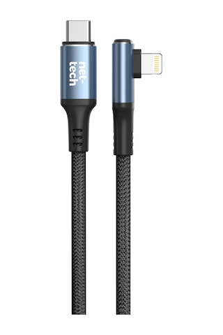 Nettech Nt-dc37 30w Plastik 100 Cm Type-c To Lightning Şarj Ve Data Kablosu Siyah