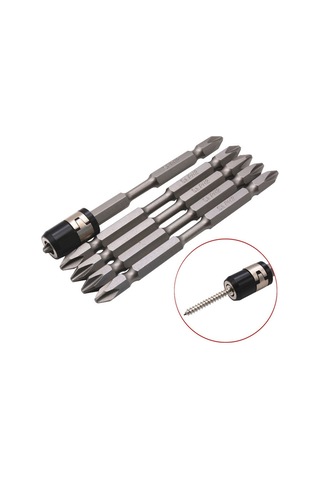 Ccgloball S2 Tornavida Ucu Seti 100mm Çapraz Güçlü Manyetik Sürücü Çelik Matkap Ucu Seti Çift Uçlu Hex Shank İle 7 Parça