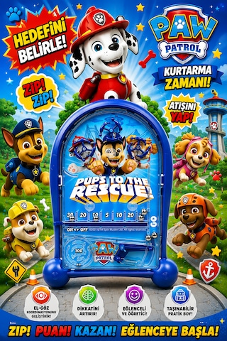 Pinball Paw Patrol Eğitici Retro Eğitici Oyuncak Lacivert
