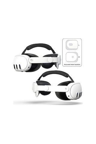 Fastbuy Meta Quest 3 Kulaklık Kafa Bandı, Ayarlanabilir, Beyaz, Elite Model