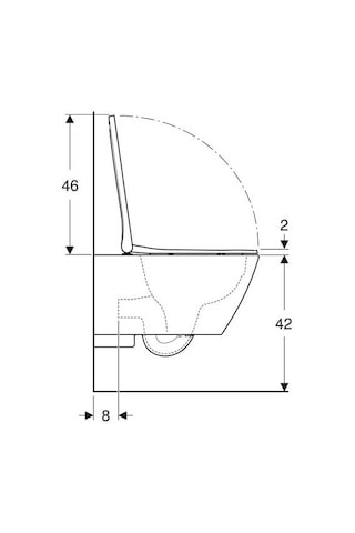Geberıt Smyle Square Rimfree Asma Klozet T54 501.652.01.1