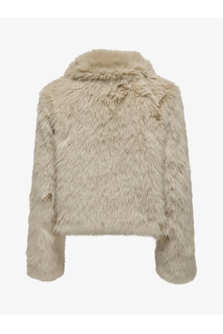 Only Onlmanny Faux Fur Jacket Otw Noos Kadın Gri Kaban - 15322406