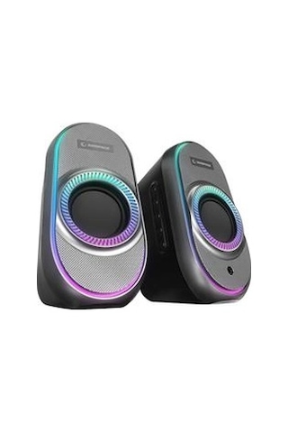 Rampage Rms-x3 2.0 6w Bluetooth Özellikli Siyah Multimedia Rgb Işıklı Gaming Usb Speaker Kdo