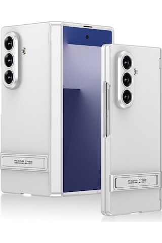 Teleplus Samsung Galaxy Uyumlu Z Fold 7 Kılıf Standlı Sert Kıpta Kapak