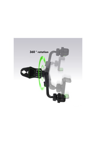 Mufunye Yeşil Abs Araç Telefon Tutucu, Kolay Kurulum, Tüm Telefon Modellerine Uyumlu, Crab Klips Tasarımı, 30mm Maksimum Klem Mesafesi