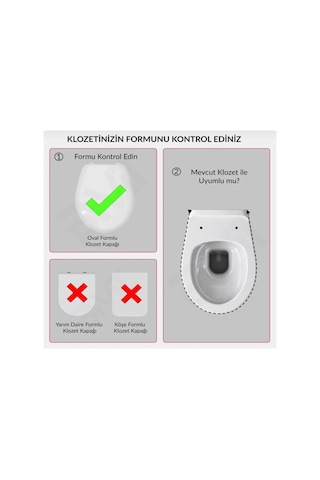 Klozet Kapağı Termoplastik Yavaş Kapanan Oval Formlu Diğer