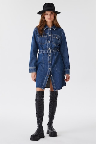 Julia Kadın Jean Elbise -15182-denım