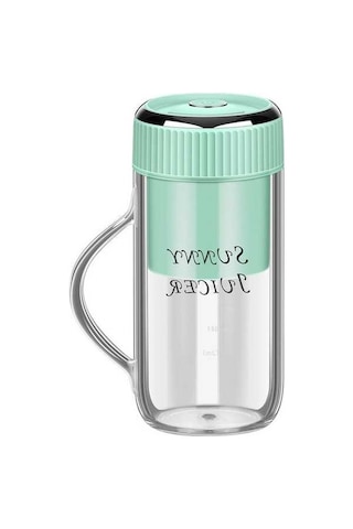 Wondernest Yeşil Taşınabilir Meyve Suyu Sıkacağı, Saman Lichen Kupası Karıştırıcı Bw Yeşil