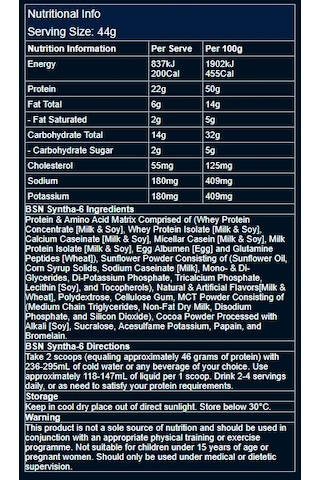 Bsn Syntha-6 Whey Isolate Protein 4,56 Kg / 97 Servis Çikolata Aromalı