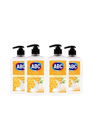 Abc Sıvı Sabun Bal & Süt Beyaz 4 x 400 ML