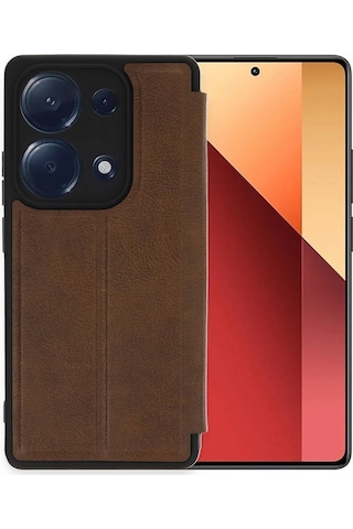 Gld-spt- Newface Xiaomi Redmi Note 13 Pro 4g Kılıf Flip Cover - Taba