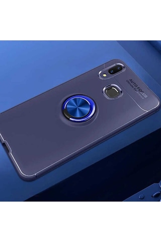 Samsung Uyumlu Galaxy A10s Kılıf Zore Ravel Silikon Kapak Mavi