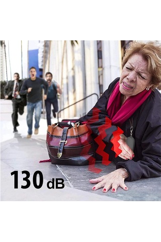 Neevoyu 2 Adet Usb Şarj Edilebilir Kişisel Alarm: 130 Db Acil Ses Ve Led Fenerli Kilit Zinciri, Kendini Koruma Aleti